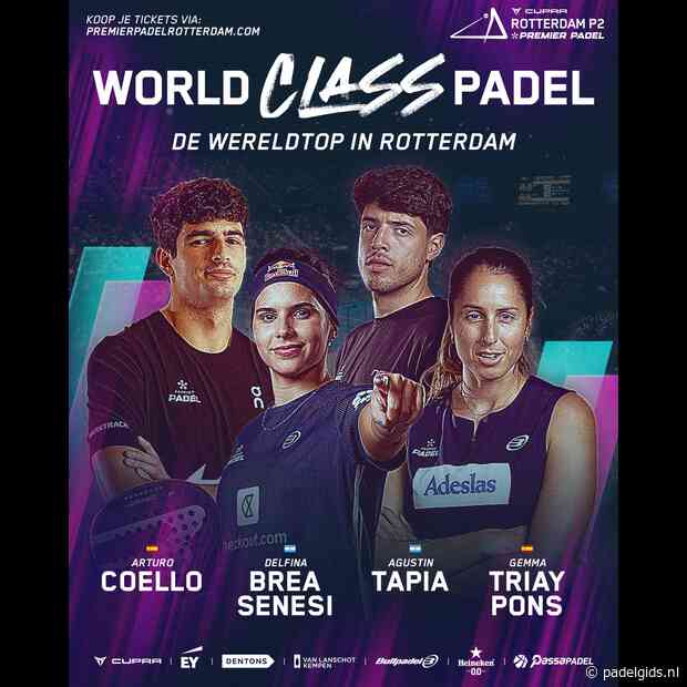 Wereldtop én Nederlandse Padelsterren Bevestigd voor CUPRA Rotterdam Premier Padel