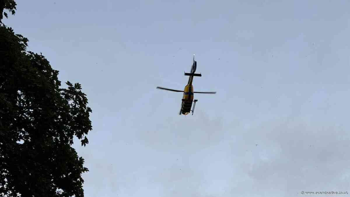 Teenager plunges 25ft after falling off swing as air ambulance scrambled