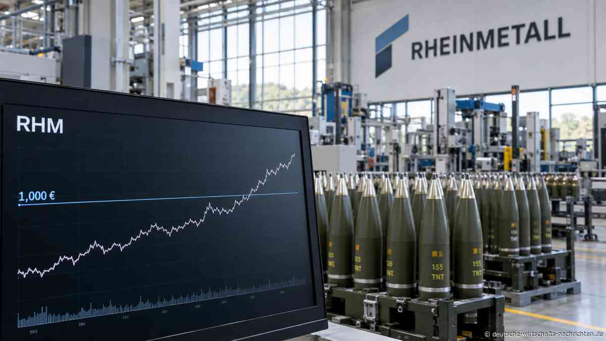 Rheinmetall-Aktie springt über 1.000 Euro: Neuer Auftrag sorgt für Rückenwind – ist das die Trendwende?