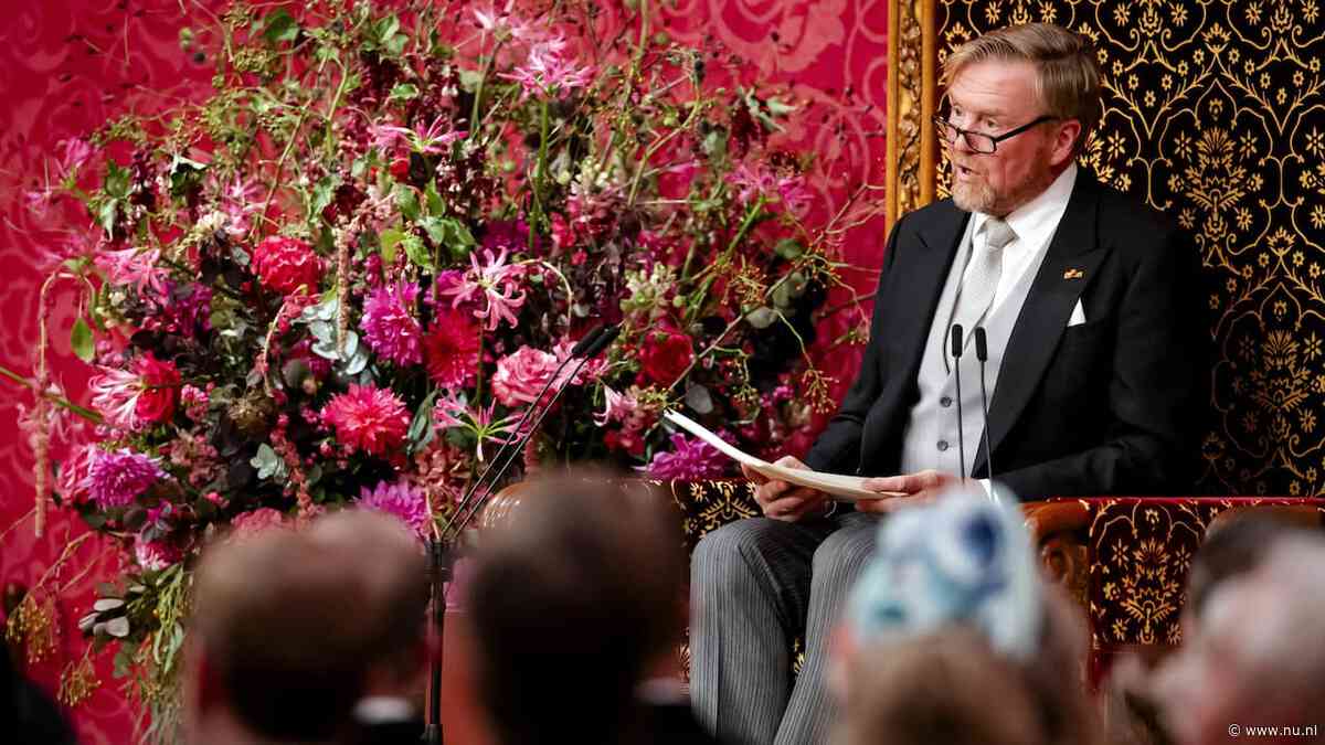 Koning in troonrede: 'Oplossen van problemen kost tijd, niet alles kan tegelijk'