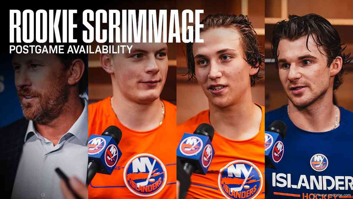 NYI at NJD Rookie Scrimmage Postgame Availabilities