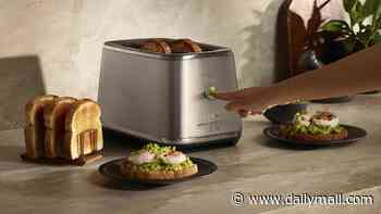 Would YOU spend £350 on a toaster? Futuristic appliance lets you select your perfect shade of toast by colour - and even has a special Crumpet Mode