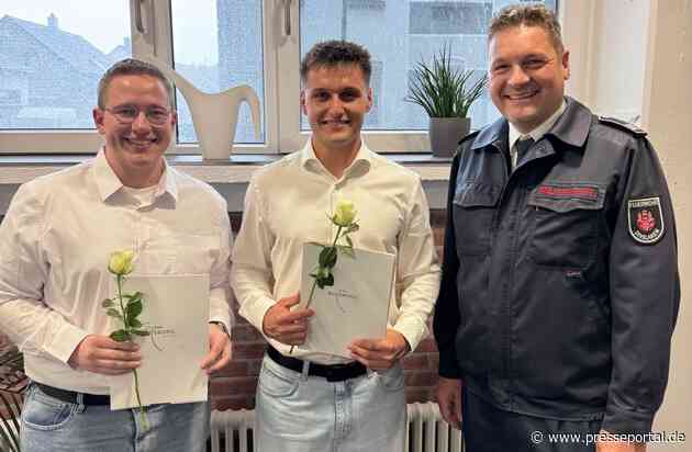 FW Dinslaken: Feuerwehr Dinslaken begrüßt sieben neue Notfallsanitäterinnen und Notfallsanitäter