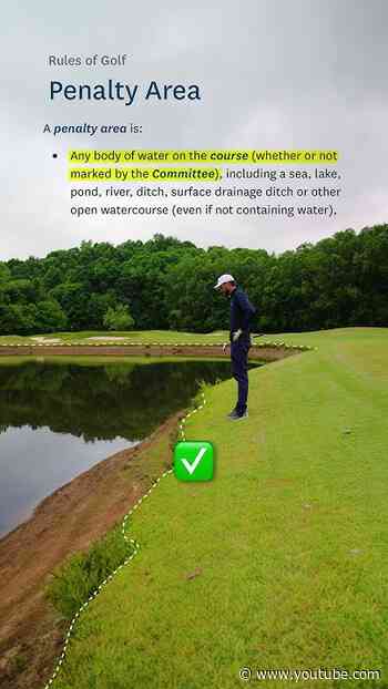 What happens if your ball ends up in a pond that isn’t marked with lines or stakes?