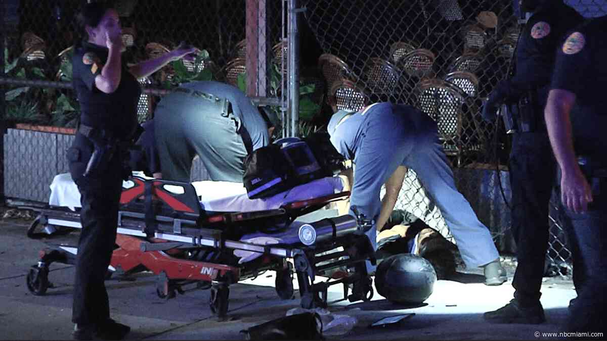 Man riding scooter in serious condition after being struck in Miami, fire rescue says