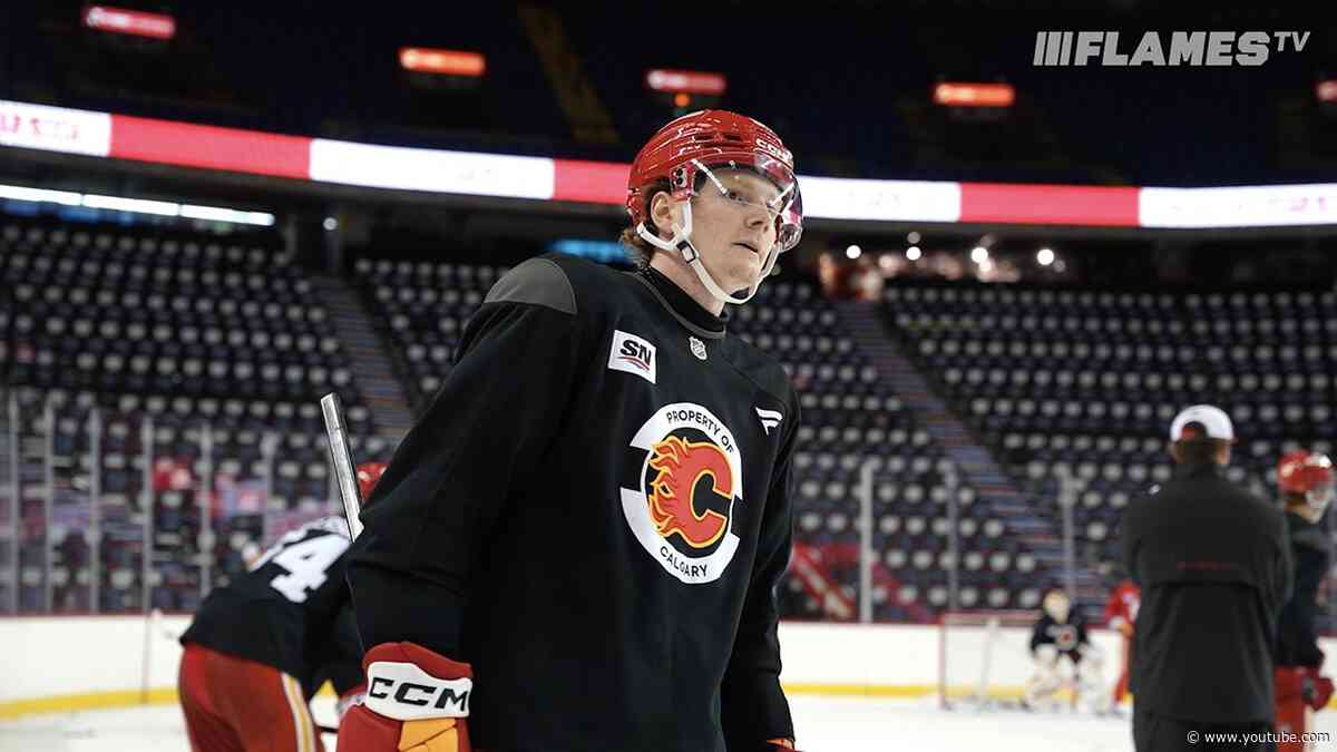 Practice Day - Abram Wiebe | Flames Prospect Camp
