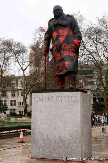 Pro-Palestine activist who painted slogans on Churchill statue in Parliament Square cleared of criminal damage