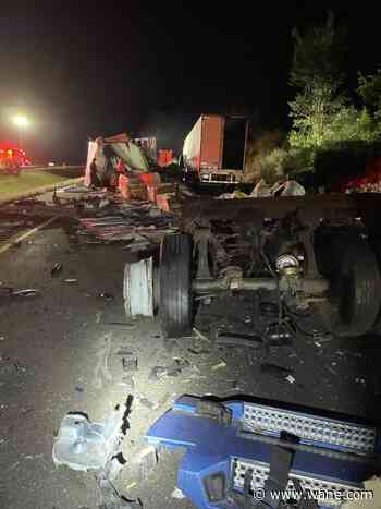 ISP: Steuben County crash involving 4 semis leaves Toll Road blocked for hours