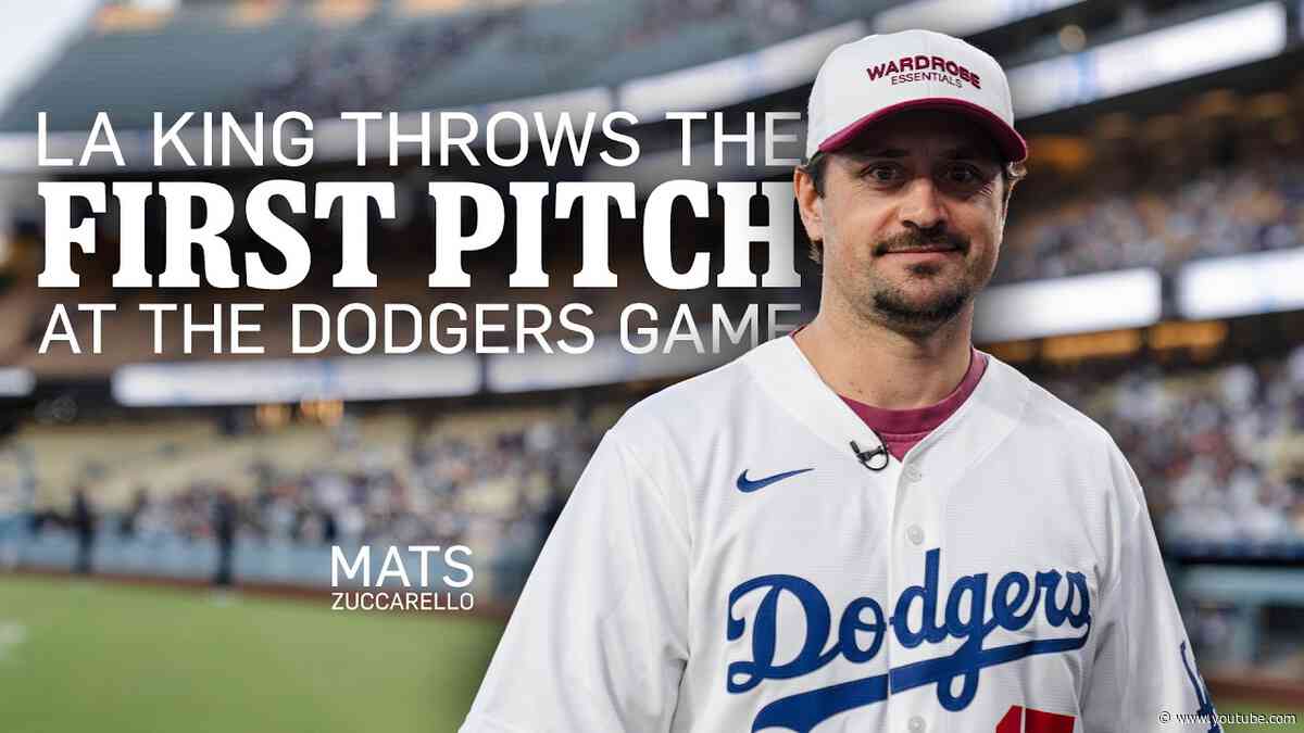 NHL Player Throws First Pitch at Los Angeles Dodgers Game ⚾️