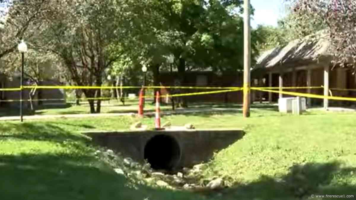 Ohio firefighter swept 179 feet through flooded culvert during debris cleanup