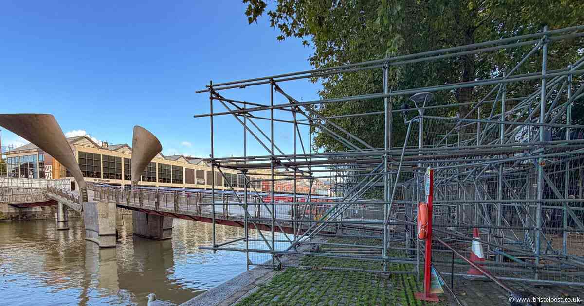 Pero's Bridge latest as scaffolding surrounds broken bridge