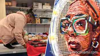 Miami-raised artist turns yarn into striking large-scale portraits