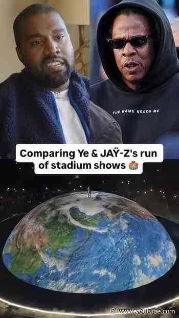 As #Ye and #JAŸZ tour around the world, we can't help but draw comparisons between the two 👀