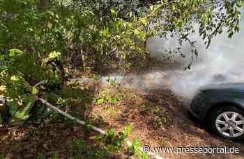 FW Gangelt: Brennende Pkws am Wildpark in Gangelt