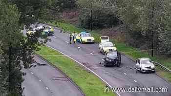Suspected drug driver arrested over wrong way crash that killed two and seriously hurt four 