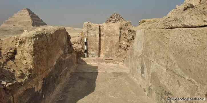 Zeldzaam graf uit het Oude Rijk met intacte offeruitrusting ontdekt in Saqqara