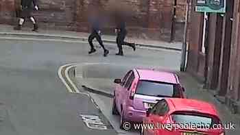 CCTV footage shows moment schoolboys set abandoned Warrington building on fire