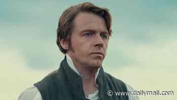 Jack Lowden looks dapper as Jane Austen's romantic hero Mr Darcy as he joins Emma Corrin and Olivia Colman in the first look images of Netflix's Pride and Prejudice