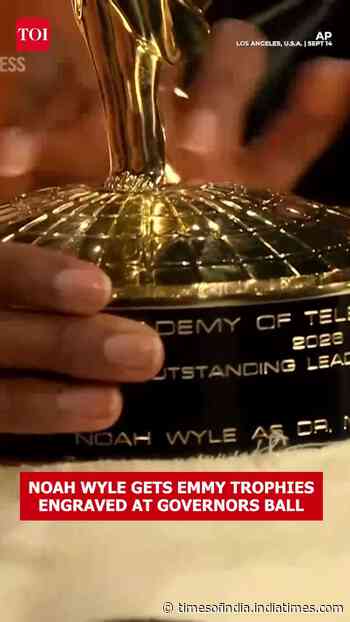 'Amazing Trip': Noah Wyle Engraves Emmy Trophies After Winning Best Actor Award