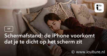Schermafstand: de iPhone voorkomt dat je te dicht op het scherm zit