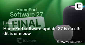 HomePod software-update 27 is nu uit: dit is er nieuw