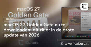 macOS 27 Golden Gate nu te downloaden: dit zit er in de grote update van 2026