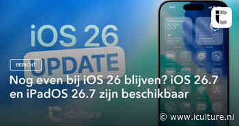 Nog even bij iOS 26 blijven? iOS 26.7 en iPadOS 26.7 zijn beschikbaar