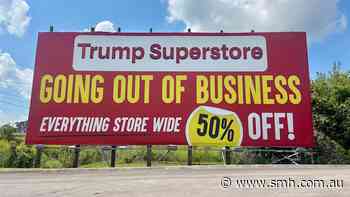 As Trump’s popularity slides, his merchandise stores are closing down