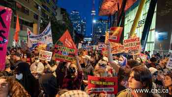 Over 1,000 protesters demonstrate against Carney's investment summit in Toronto, 2 arrested