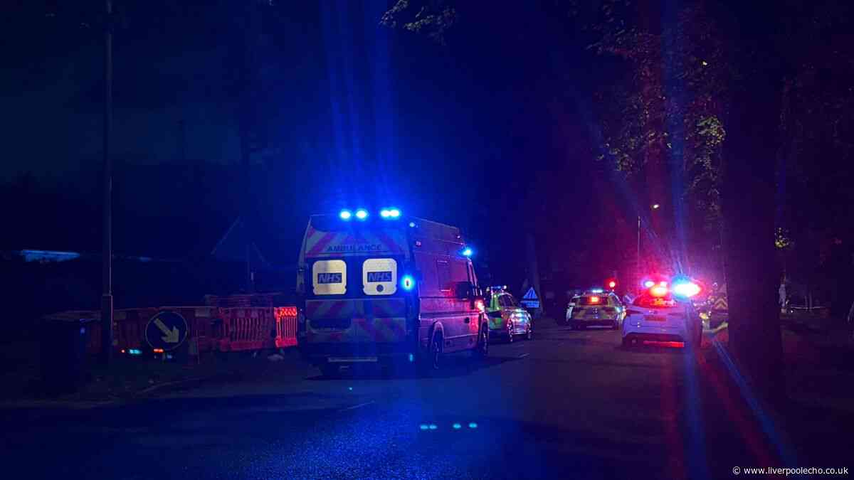 Wirral road closed after person injured in one-vehicle crash
