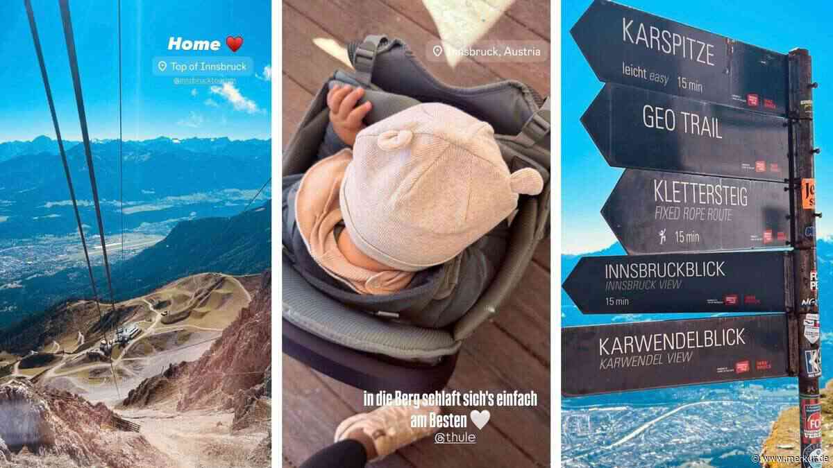 Ex-Ski-Weltmeisterin unternimmt traumhafte Bergtour mit ihrem Baby