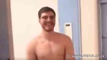 Laughing killer Lawrence Bourke filmed in prison boasting about chopping dad's head off