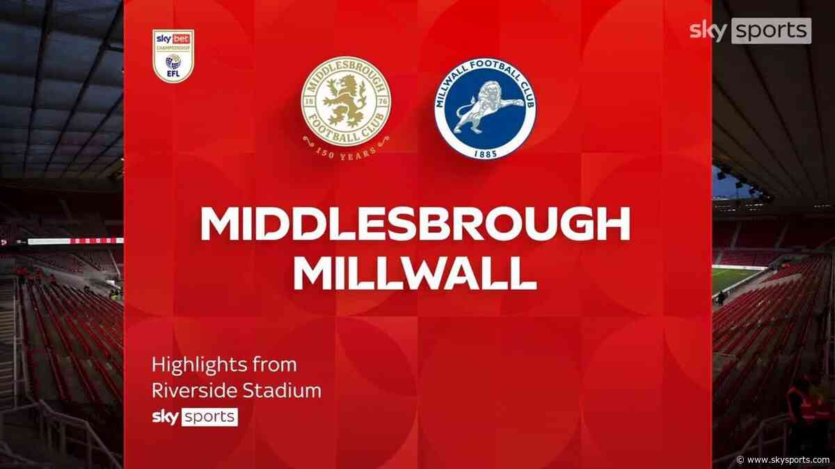 Middlesbrough 2-2 Millwall