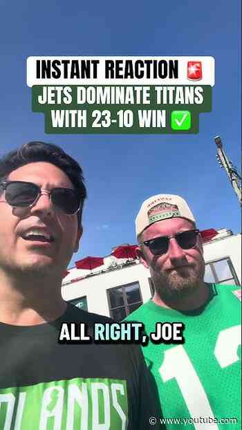 INSTANT REACTION! Jets dominate Titans 23-10!