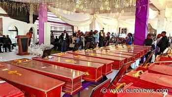 Mass funeral in Bukavu for 26 children killed in DR Congo school blaze