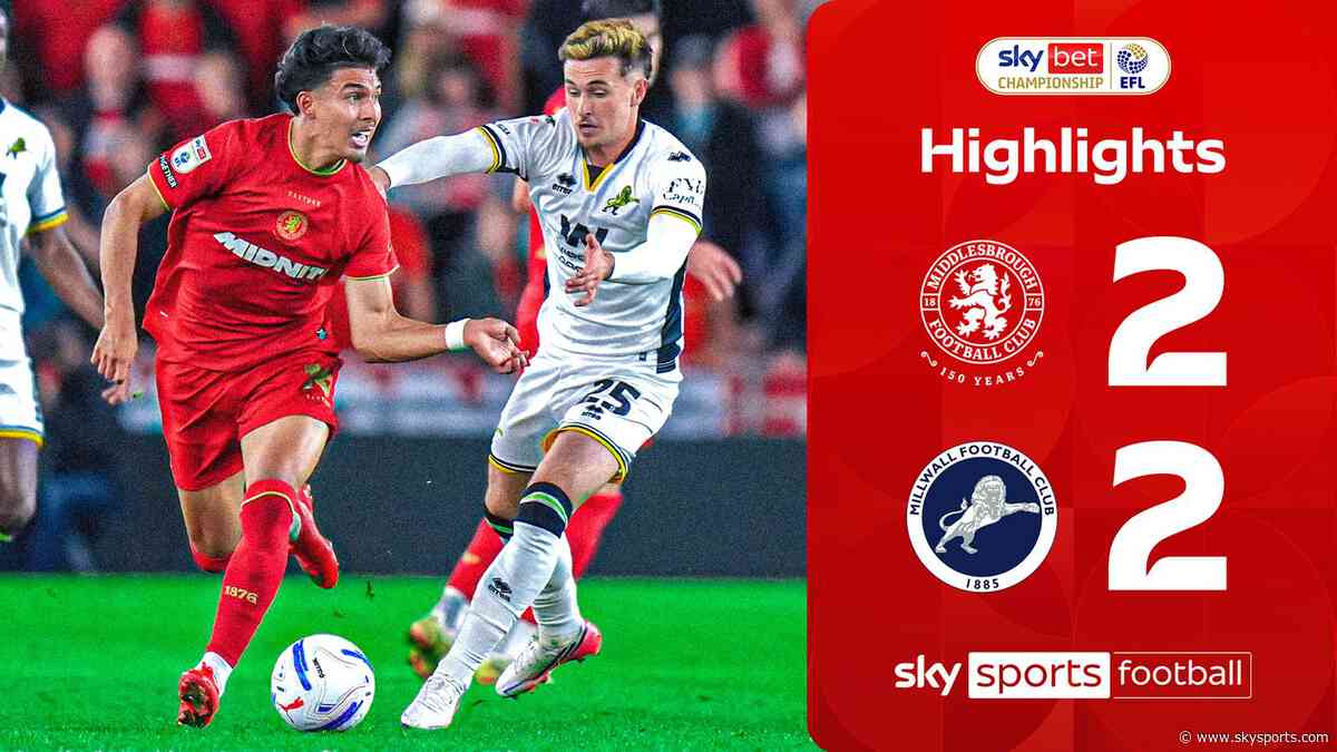 Boro fight back from two goals down to earn draw against Millwall
