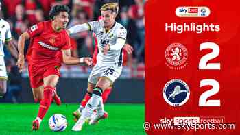 Boro fight back from two goals down to earn draw against Millwall