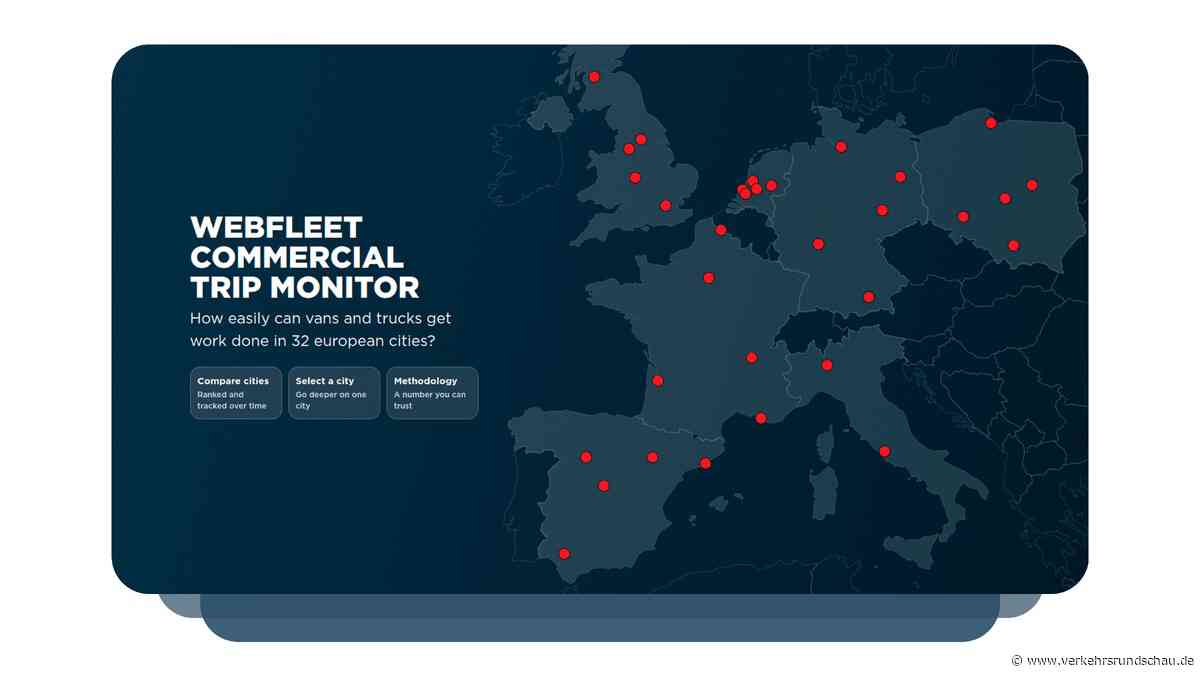 Webfleet-Monitor: Fuhrparks in Europas Städten unter Druck