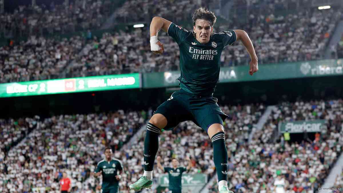 Real Madrid ontsnapt aan blamage bij hekkensluiter Elche door goal in extra tijd
