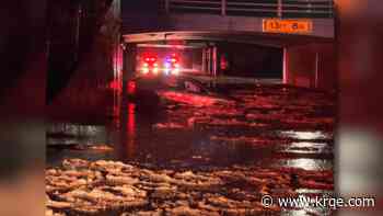 Fire rescue saves trapped person in car stuck in flood in Lordsburg, New Mexico