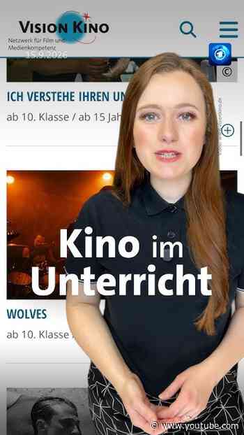 Bei dieser Aktion können Schulklassen günstig ins Kino gehen. #tagesschau #schulkinowochen