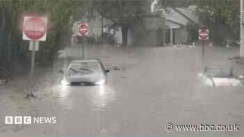 Flash flooding interrupts half-marathon, submerges cars