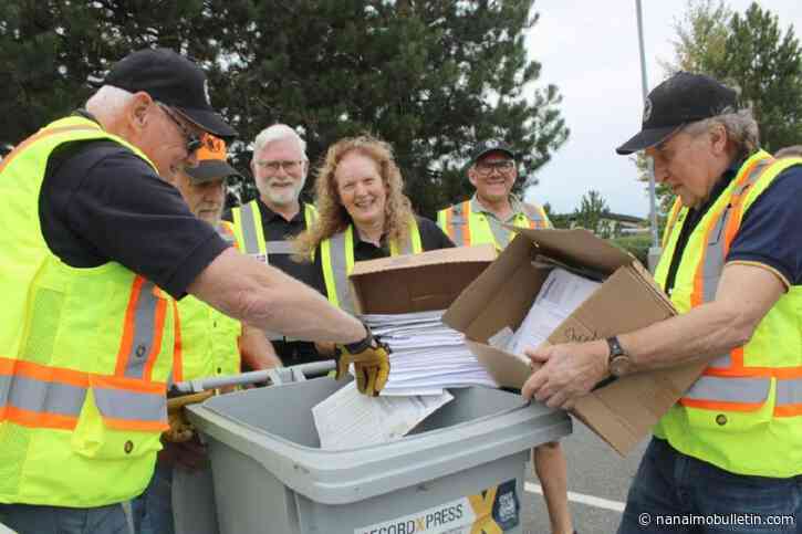 Papers cut in Nanaimo for Crime Stoppers fundraiser