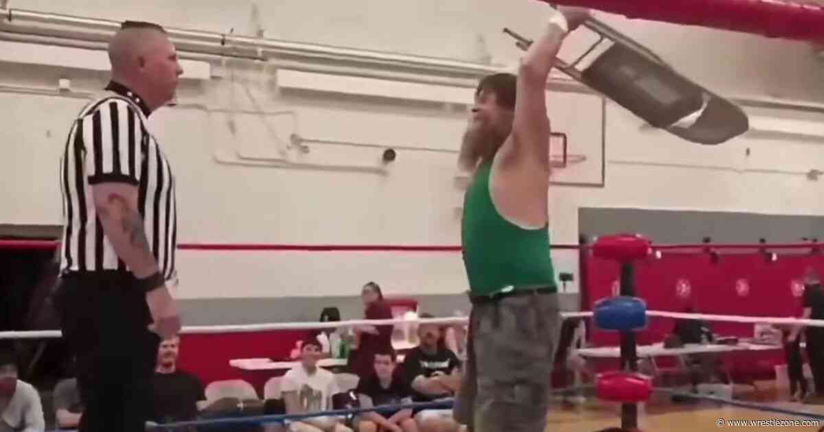WATCH: Referee Christopher Parkman Gets Hit in the Face With a Chair in Video