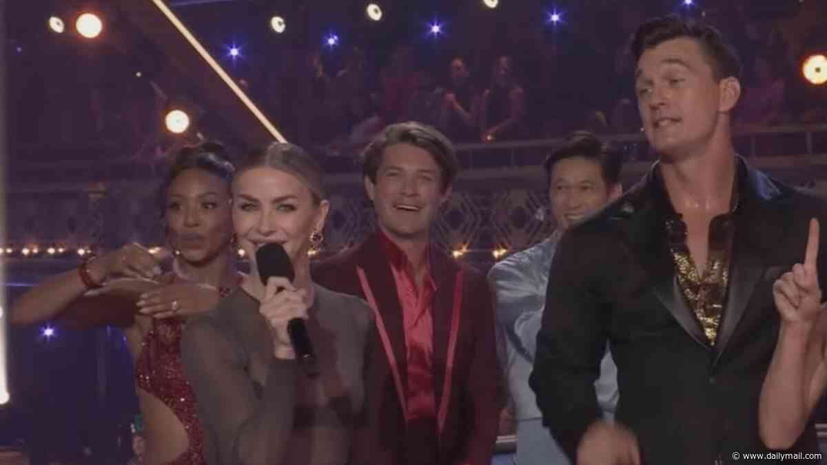 Dancing With The Stars season 35 premiere chaos as frazzled Julianne Hough reveals voting has gone down just MINUTES into the live show