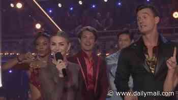 Dancing With The Stars season 35 premiere chaos as frazzled Julianne Hough reveals voting has gone down just MINUTES into the live show