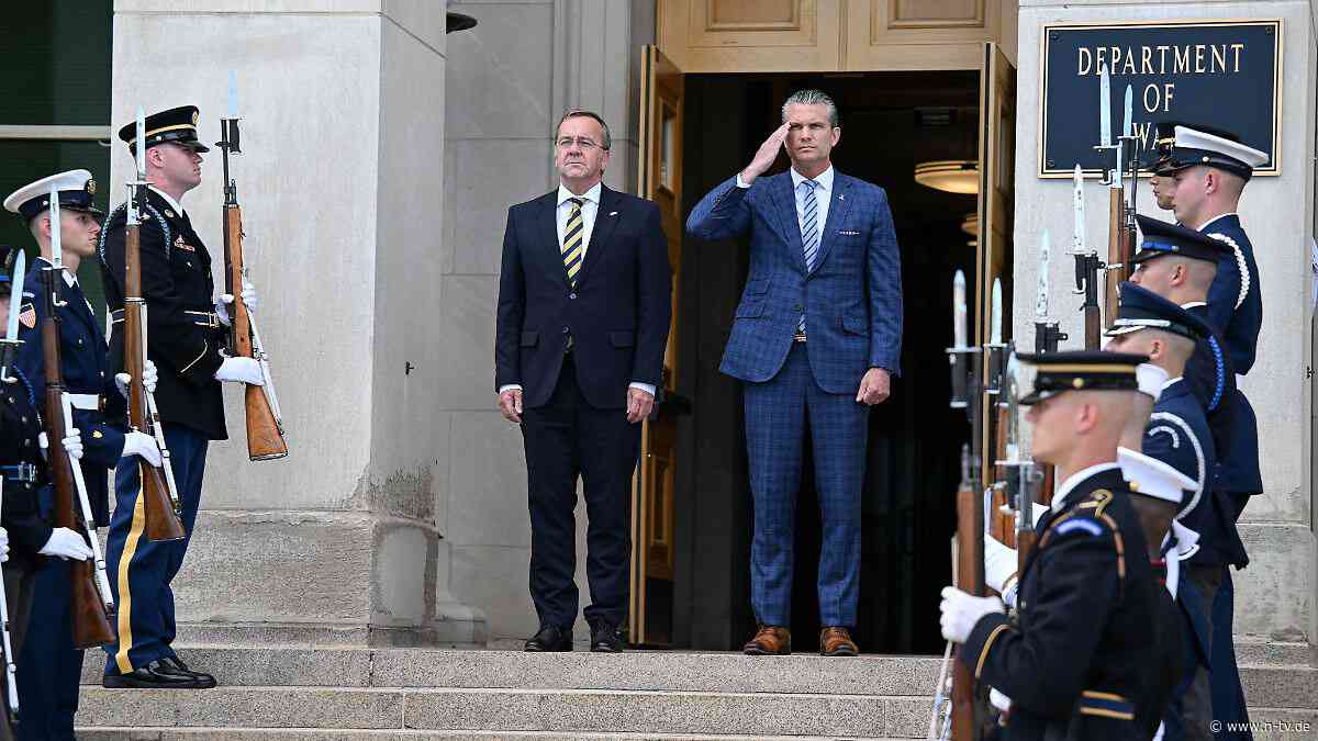 Rüstungsvereinbarung beschlossen: Hegseth empfängt Pistorius mit lobenden Worten
