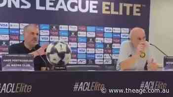Ange's tense exchange with journo