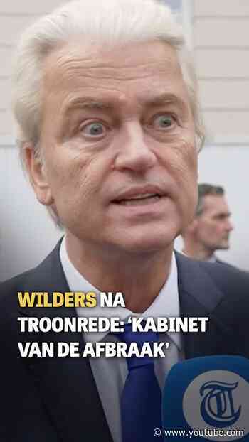 Wilders na troonrede
