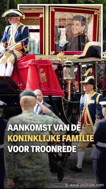 Aankomst van de koninklijke familie